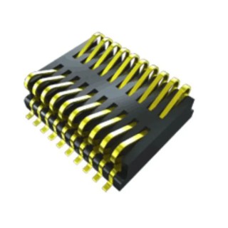 Samtec FSI Series Straight Surface PCB Header, 100 Contact(s), 1 mm Pitch, 2 Row, Shrouded FSI-150-03-G-D-E-AD