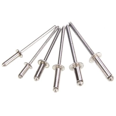 Mapa Aluminium Open End Plain Steel Mandrel Pop Rivet Set 1600 Pieces for Materials 3.2 mm to 11.1 mm Thick 529-176