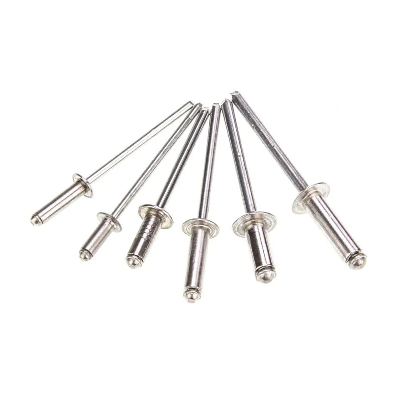 Mapa Aluminium Open End Plain Steel Mandrel Pop Rivet Set 1600 Pieces for Materials 3.2 mm to 11.1 mm Thick 529-176