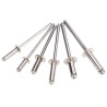 Mapa Aluminium Open End Plain Steel Mandrel Pop Rivet Set 1600 Pieces for Materials 3.2 mm to 11.1 mm Thick 529-176