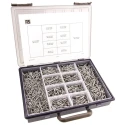 Mapa Aluminium Open End Plain Steel Mandrel Pop Rivet Set 1600 Pieces for Materials 3.2 mm to 11.1 mm Thick 529-176