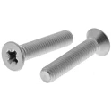 RS PRO Pozidriv Countersunk Stainless Steel Machine Screw 25 mm M5 529-028