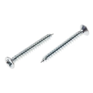 RS PRO Pozidriv Countersunk Steel Wood Screw Bright Zinc 6 Thread 1.25in 529-084