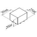 Perancea Steel RFI Enclosure with Tin Plated Finish 20 mm Height 25 mm Width 30 mm Length PCMC3