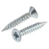 RS PRO Pozidriv Countersunk Steel Wood Screw Bright Zinc No. 8 Thread 1 in Length 529-107