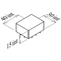 Perancea Steel RFI Enclosure PCB Mounting Pins Tin Plated Shielded 30mm x 40mm x 15mm PCMC5