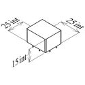 Perancea PCMC Steel RFI Enclosure 15 mm Height, 25 mm Width, 25 mm Length PCMC2
