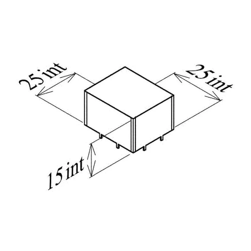 Perancea PCMC Steel RFI Enclosure 15 mm Height, 25 mm Width, 25 mm Length PCMC2