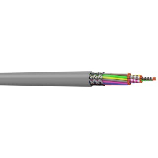 AXINDUS HIFLEX-CY Control Cable, 7 Cores 0.25mm² 23 AWG, Screened, Grey Polyvinyl Chloride Sheath, 50 m 90710025C50