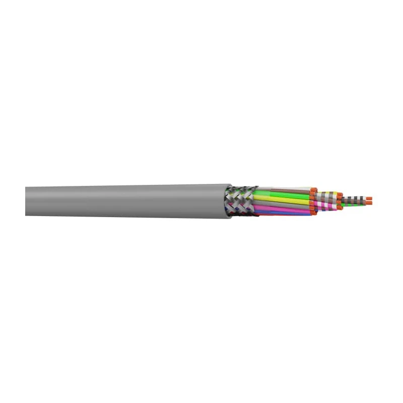 AXINDUS HIFLEX-CY Screened Control Cable 4 Cores 1mm² 16 AWG 50m Grey Polyvinyl Chloride Sheath 90410100C50