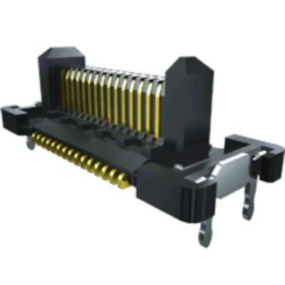 Samtec FT5 Series Right Angle Surface PCB Header 15 Contacts 0.5 mm Pitch 2 Row Shrouded FT5-15-01-L-RA-K-TR