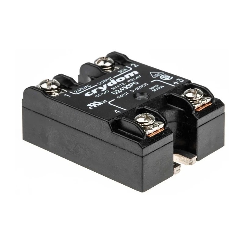 Crydom 1 Series Solid State Relay Panel Mount 50A Load 280 Vrms Load 32V Control D2450PG