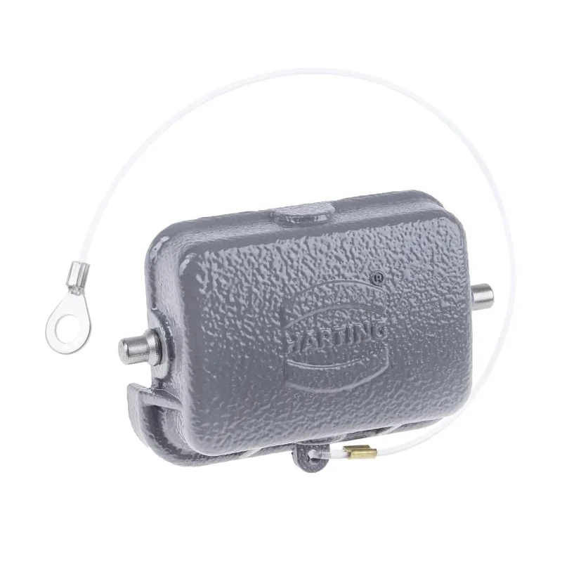 HARTING Protective Cover Han B Series 2 Way Metal Side Cable Entry Grey for Hoods/housings RS Ranges 5 to 8 09300065425