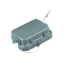 HARTING Protective Cover Han B Series 2 Way Metal Side Cable Entry Grey for Hoods/housings RS Ranges 5 to 8 09300065425