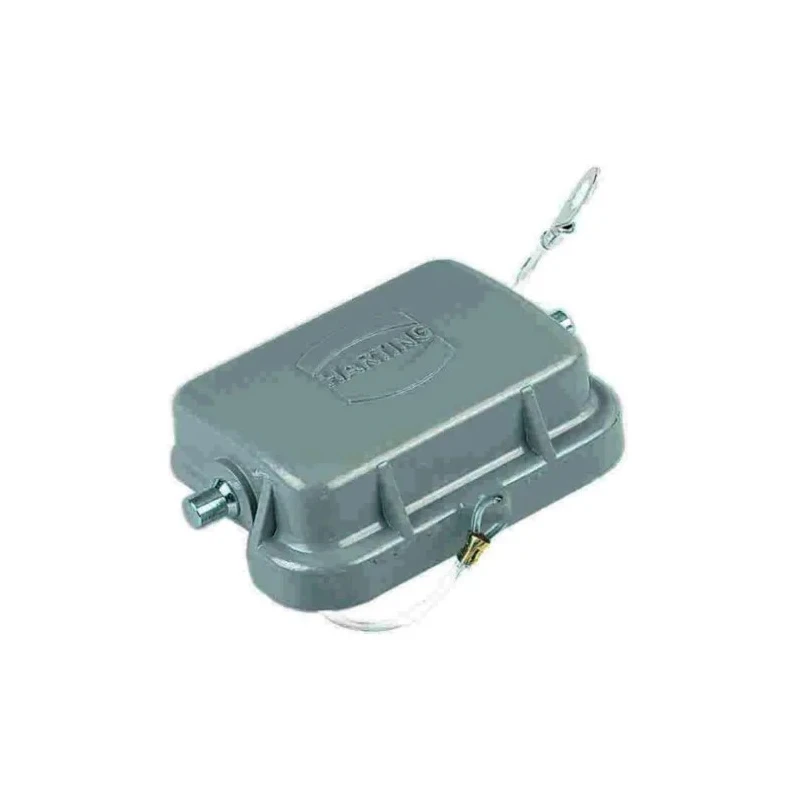 HARTING Protective Cover Han B Series 2 Way Metal Side Cable Entry Grey for Hoods/housings RS Ranges 5 to 8 09300065425