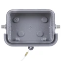 HARTING Protective Cover Han B Series 2 Way Metal Side Cable Entry Grey for Hoods/housings RS Ranges 5 to 8 09300065425