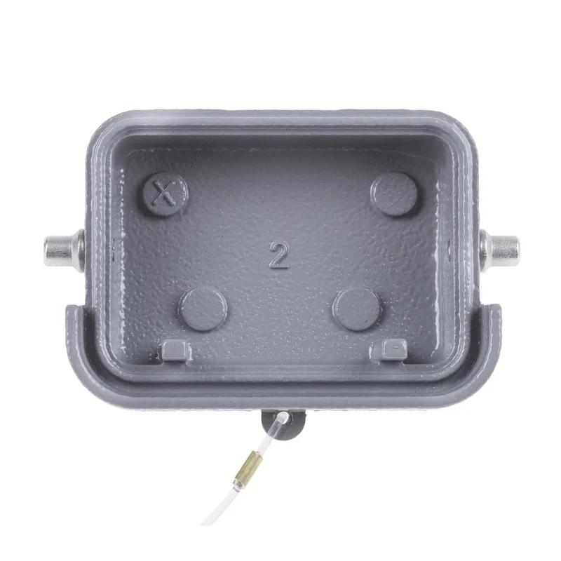HARTING Protective Cover Han B Series 2 Way Metal Side Cable Entry Grey for Hoods/housings RS Ranges 5 to 8 09300065425
