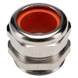 HARTING EMC Series Metallic Metal Cable Gland IP68, Thread PG29, 20 mm Min. Diameter, 25 mm Max. Diameter PG29
