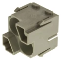 HARTING Heavy Duty Power Connector Module HAN Modular Series Male, 10A, 2 Contacts 09140023001