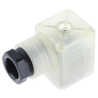Hirschmann Solenoid Valve Connector DIN 43650 A 3P+E, Indicator Light, 8A, 250V 935980244 RS GDML 3011 LED 230 RG schwarz