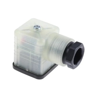 Hirschmann Solenoid Valve Connector GDML 2P+E DIN 43650 A with Indicator Light, 48 935980246 RS GDML 2011 GB1 LED 48 schwarz