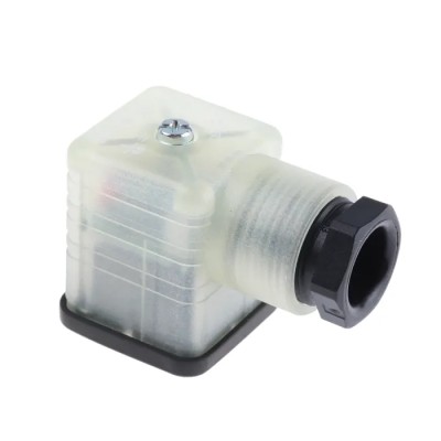 Hirschmann Solenoid Valve Connector GDML 2P+E DIN 43650 A with Indicator Light, 48 935980246 RS GDML 2011 GB1 LED 48 schwarz