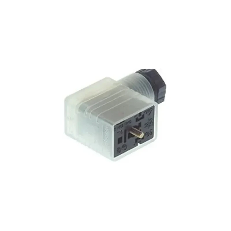 Hirschmann Solenoid Valve Connector 2P+E DIN 43650 B with Indicator Light, 24 V AC/DC 933572100 GMNL 209 NJ LED 24 YE black