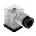 Hirschmann GDML 2P+E DIN 43650 A Solenoid Valve Connector Female Indicator Light 24 V 933737212 GDML 2011 LED 24 VR YE black