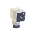 Hirschmann GDML 2P+E DIN 43650 A Solenoid Valve Connector Female Indicator Light 24 V 933737212 GDML 2011 LED 24 VR YE black