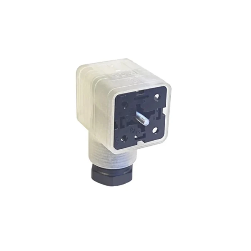 Hirschmann GDML 2P+E DIN 43650 A Solenoid Valve Connector Female Indicator Light 24 V 933737212 GDML 2011 LED 24 VR YE black