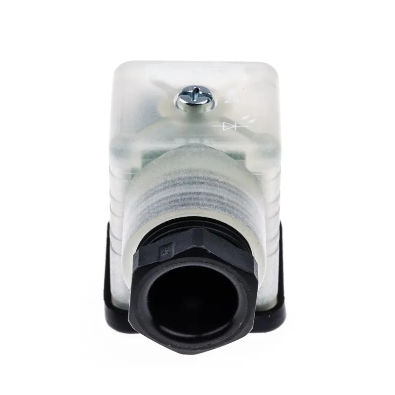 Hirschmann GDML 2P+E DIN 43650 A Solenoid Valve Connector Female Indicator Light 24 V 933737212 GDML 2011 LED 24 VR YE black