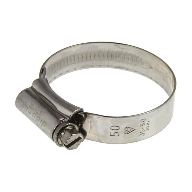 HI-GRIP Stainless Steel Slotted Hex Worm Drive Hose & Jubilee Clip 35mm-50mm ID HGS50BP