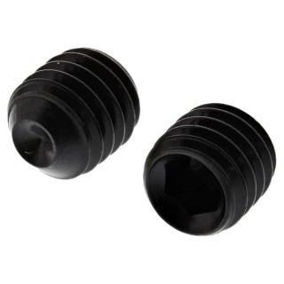 RS PRO Steel Black M5 x 5 mm Thread Size Grub Screw Plain Cup DIN 916 529-961