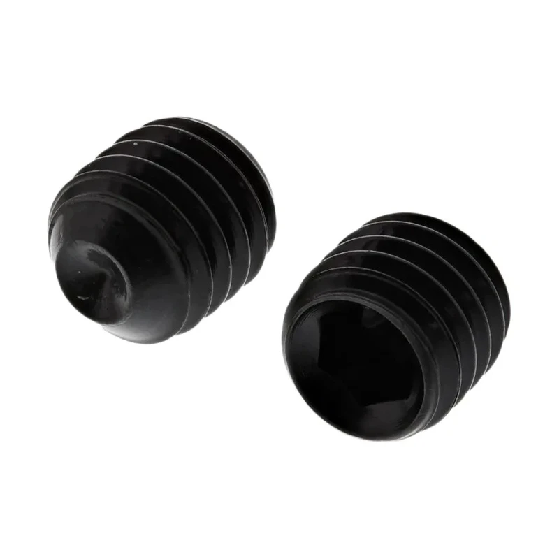 RS PRO Steel Black M5 x 5 mm Thread Size Grub Screw Plain Cup DIN 916 529-961
