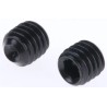 RS PRO Steel Grub Screw Plain Cup M6 x 6 mm Thread Size Black Finish DIN 916 530-006