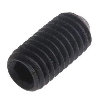 RS PRO Steel M5 x 10 mm Black Hexagon Socket Grub Screw Plain Cup 529-983