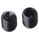 RS PRO Steel M6 x 8 mm Grub Screw Plain Cup DIN 916 Black Socket Head 530-012