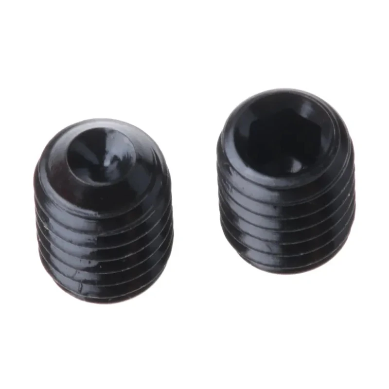 RS PRO Steel M6 x 8 mm Grub Screw Plain Cup DIN 916 Black Socket Head 530-012