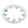 RS PRO Steel Bright Zinc Internal Tooth Shakeproof Washer M10, DIN 6797J 530-135