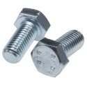 RS PRO Bright Zinc Steel Hex Bolt M12 x 25 mm, Grade 8.8, DIN 933, High Tensile Fastener 530-163