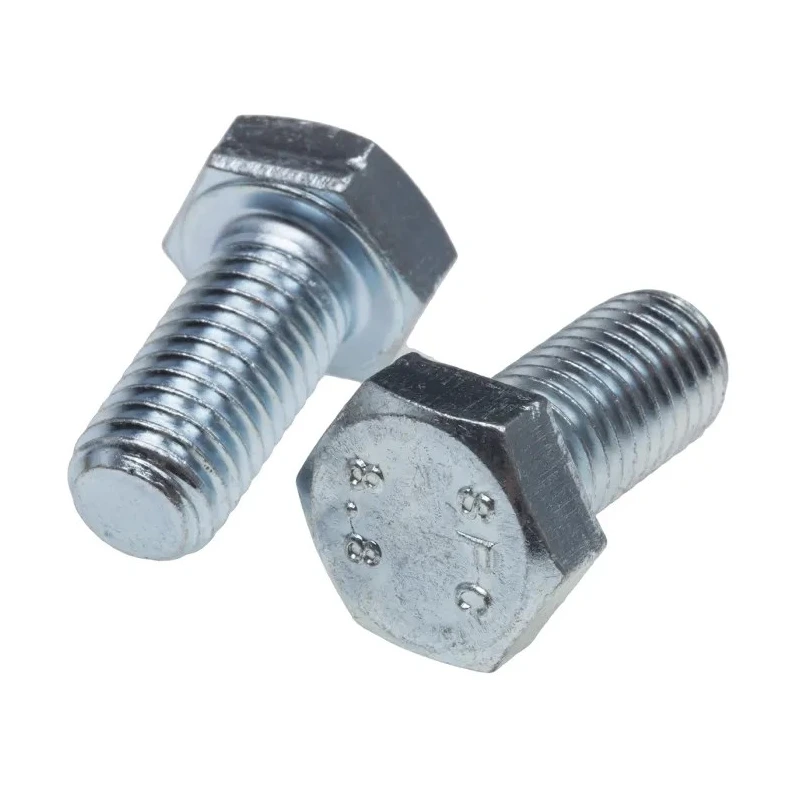 RS PRO Bright Zinc Steel Hex Bolt M12 x 25 mm, Grade 8.8, DIN 933, High Tensile Fastener 530-163