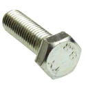 RS PRO Bright Zinc Steel Hex Bolt M12 x 40 mm Grade 8.8 Zinc Plated DIN 933 530-185