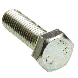 RS PRO Bright Zinc Steel Hex Bolt M12 x 40 mm Grade 8.8 Zinc Plated DIN 933 530-185