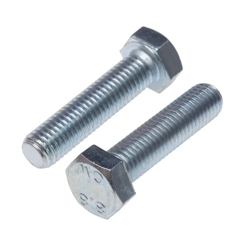 RS PRO Bright Zinc Steel Hex Bolt M12 x 50 mm Grade 8.8 Threaded Fastener DIN 933 530-191