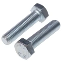 RS PRO Bright Zinc Steel Hex Bolt M12 x 60 mm Grade 8.8 DIN 933 530-208