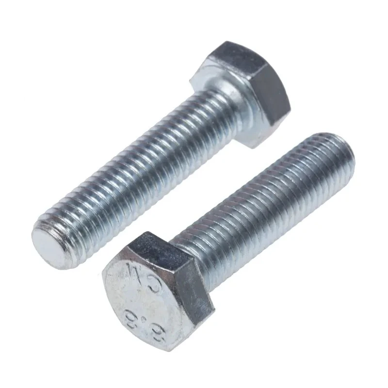 RS PRO Bright Zinc Steel Hex Bolt M12 x 60 mm Grade 8.8 DIN 933 530-208