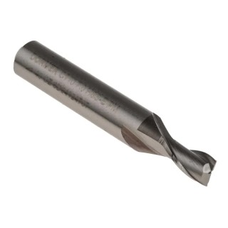 Dormer Plain Slot Drill 2 Flutes, 7 mm Cutter Diameter, Plain Shank, Cobalt High Speed Steel, 60mm Overall Length C1107.0