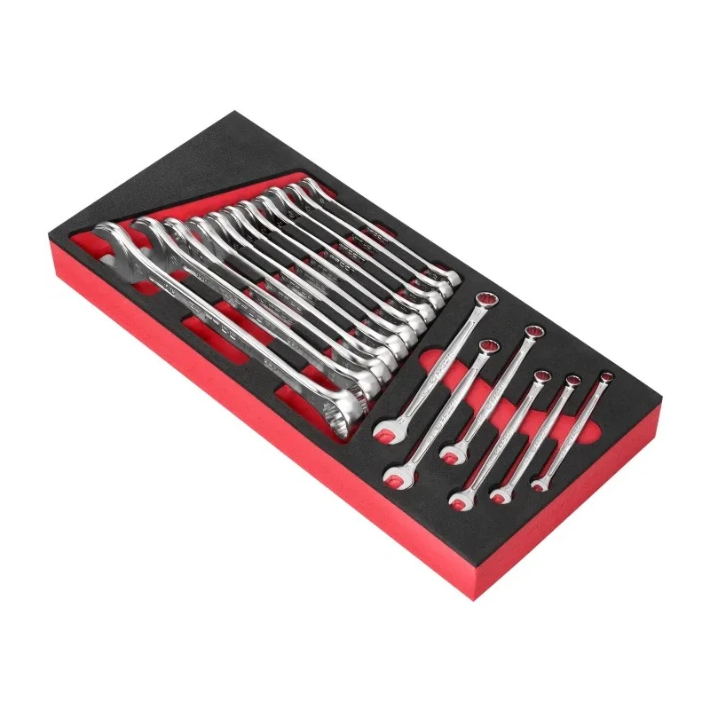 Facom 17-Piece Combination Spanner Set 6 to 24 mm Chrome Vanadium Steel MODM.440-1PB