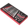 Facom 17-Piece Combination Spanner Set 6 to 24 mm Chrome Vanadium Steel MODM.440-1PB