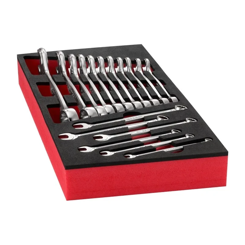 Facom 17-Piece Combination Spanner Set 6 to 24 mm Chrome Vanadium Steel MODM.440-1PB